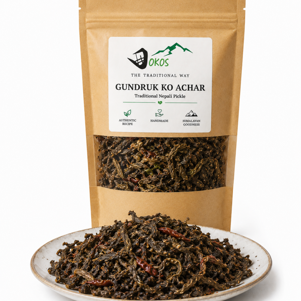 Dokos Gundruk Ko Achar Traditional Nepali Pickle