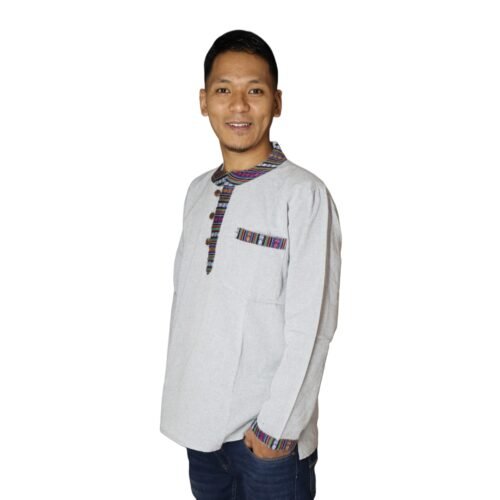 Tamang Casual Grey Shirt - Image 2