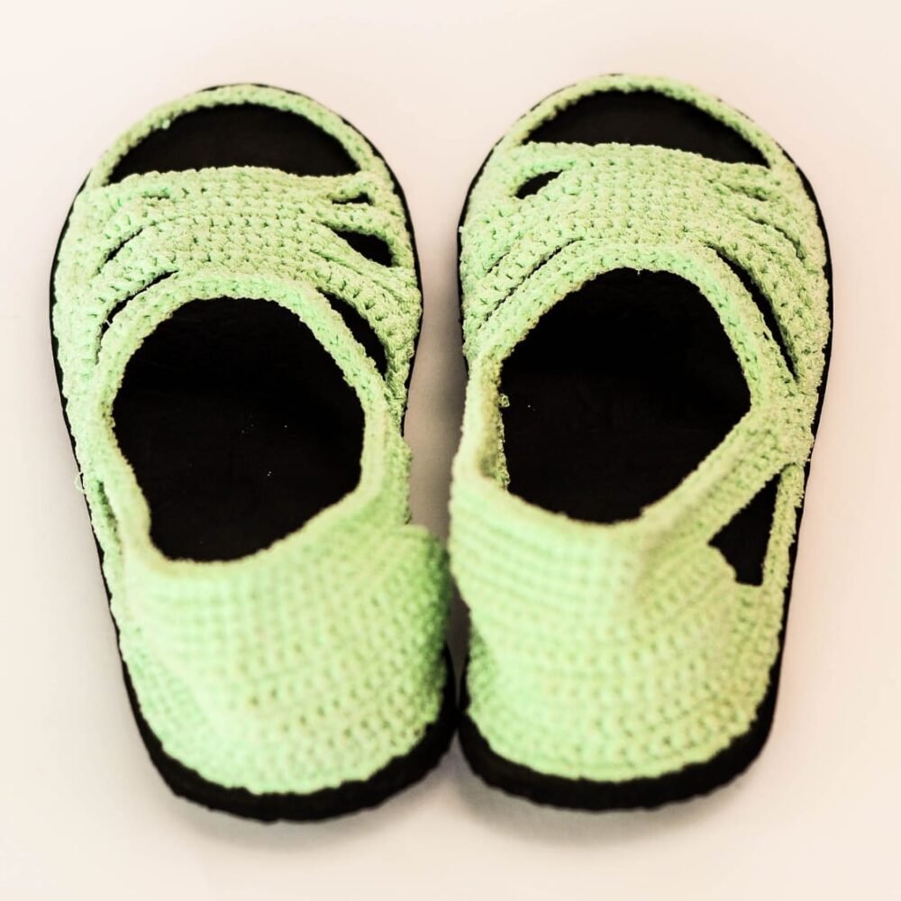 Hand-Woven  Crochet open Palm shoe (Female)