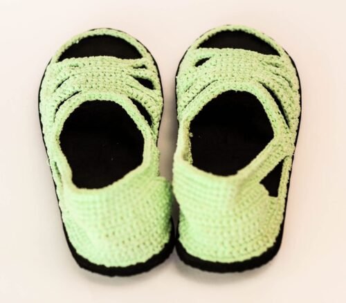 Hand-Woven  Crochet open Palm shoe (Female)