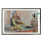 Handmade Nepali solitude watercolor painting traditional cultural artwork