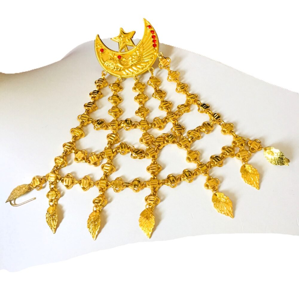 Nyapu Shikha – Traditional Newari Jewelry (Gold Plated)
