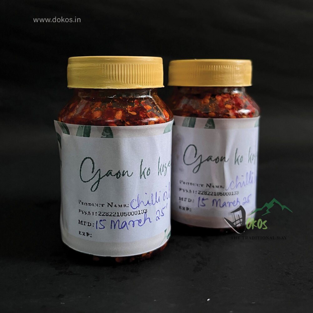 Chilly Oil – 60 gm  GAON KO KOSELI