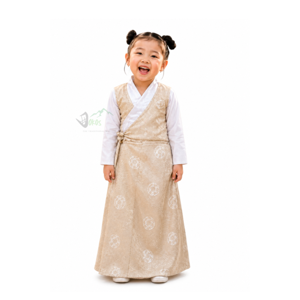 Bakhu Traditional Dress for Female Kids (Age 2–4 Years) | Dokos