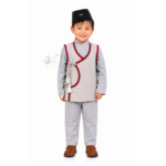 Traditional Rai Kids Dress with Rai Topi for Boys – Grey Heritage Outfit