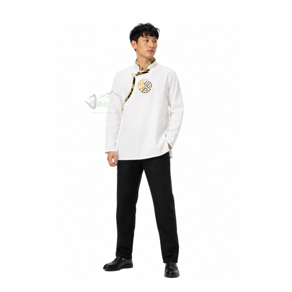 Traditional Tamang Khenja Shirt for Men | Dokos