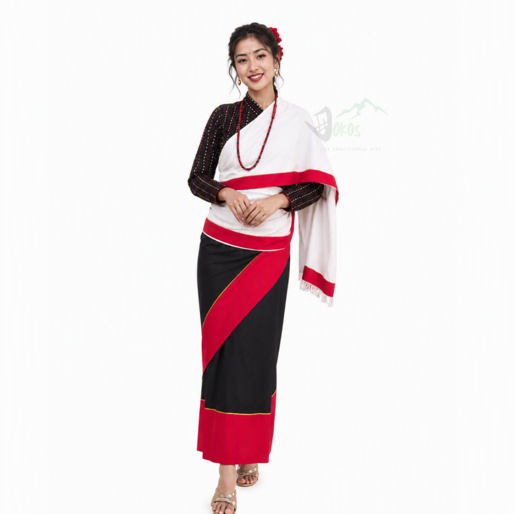 Haku Patasi | Authentic Traditional Newari Dress for Women | Dokos