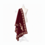 Maroon Gurung/Magar Ghalek traditional women's attire with gold decorative detailing.