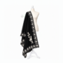 Black Gurung/Magar Ghalek traditional women's attire with gold decorative detailing.