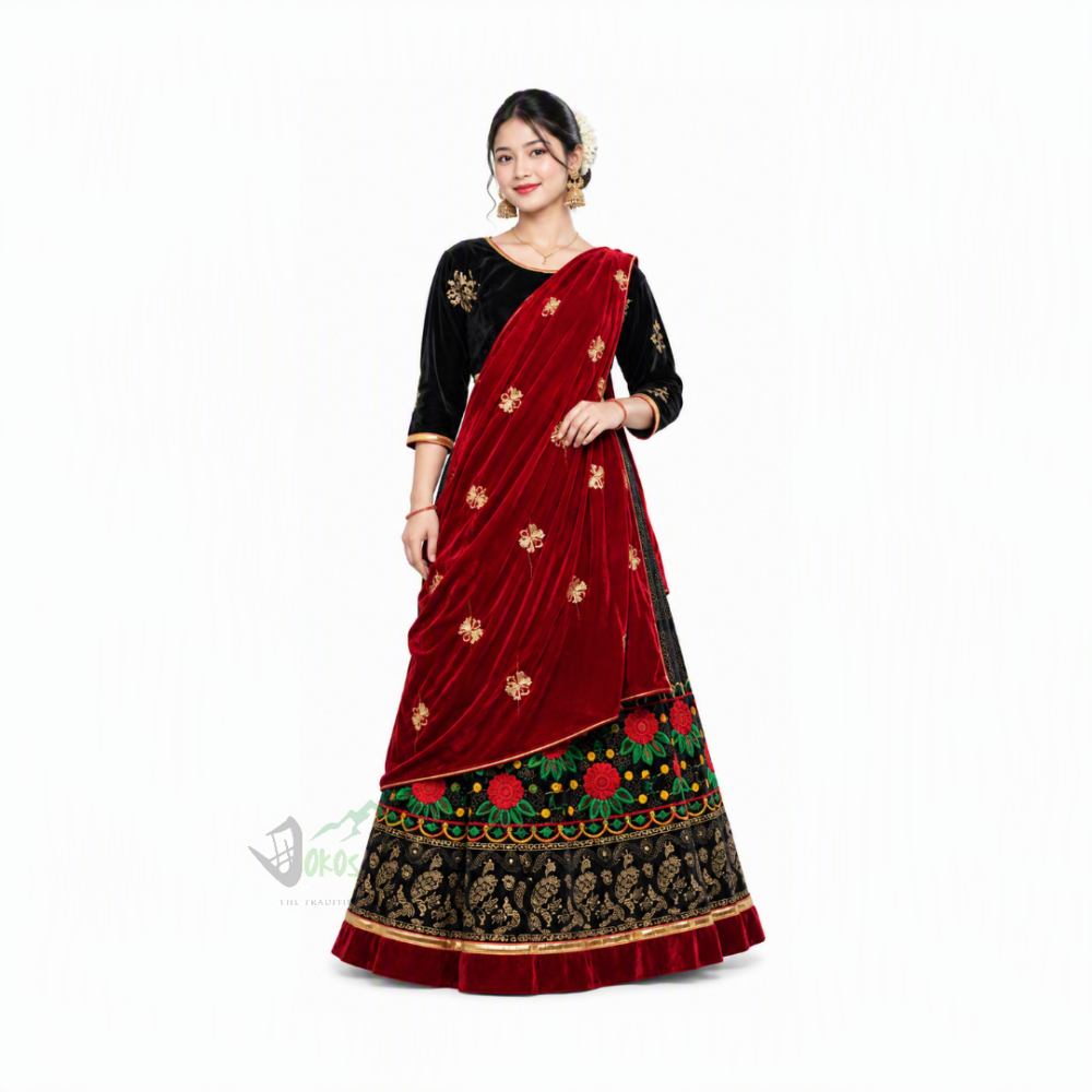 Gurung & Magar/Mangar with Urbandi Blouse Women’s Dress Set | Dokos