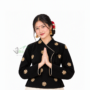 Black traditional Nepali Chaubandi Cholo with gold embroidery and cream-gold piping