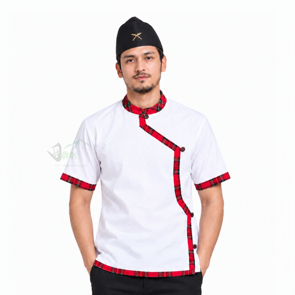 Red Tartan Magar/Mangar Dress for Men (Designer) | Dokos